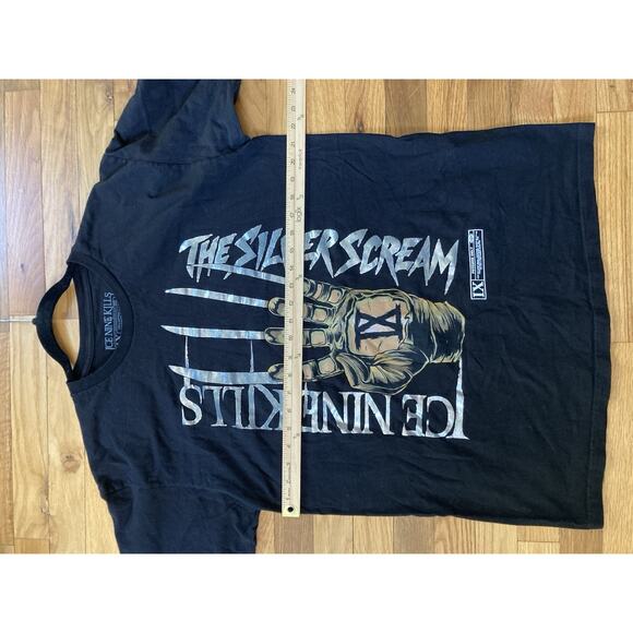 Ice Nine Kills Merch Shirt Silver Scream Freddy Krueger Slasher Halloween NOTN - Picture 6 of 6